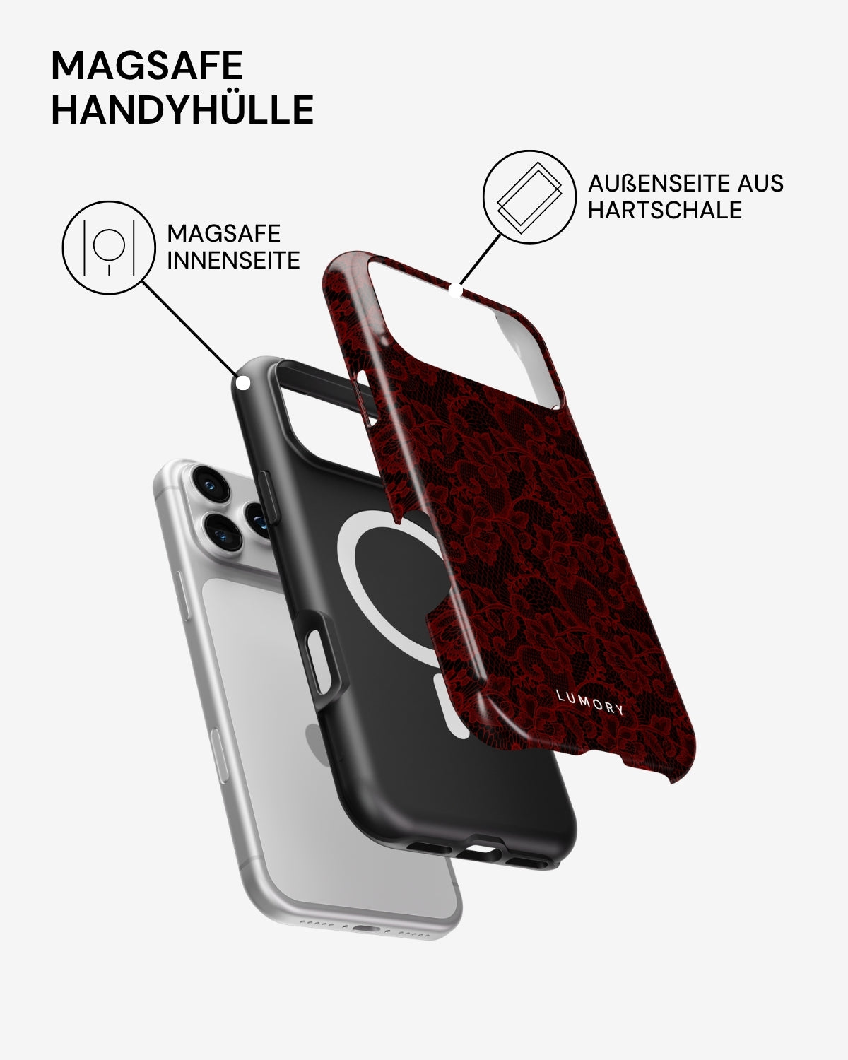 Rouge Lace Handyhülle